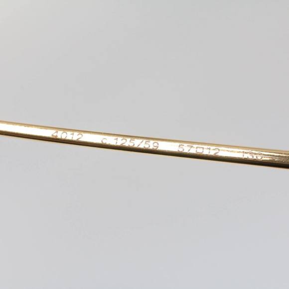 CHANEL Sunglasses Metal Black Gold Tone CC Auth 53401 - Picture 8 of 15